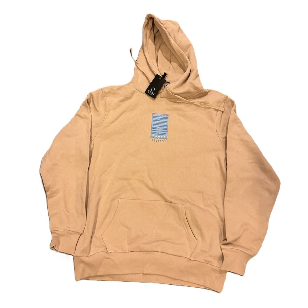 CLOTTEE BY CLOT - DYNASTY HOODIE - size XXL - Beige/Tan